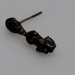 Sterling silver frog post earrings